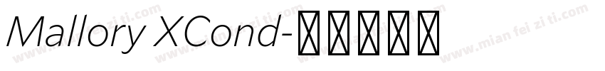 Mallory XCond字体转换